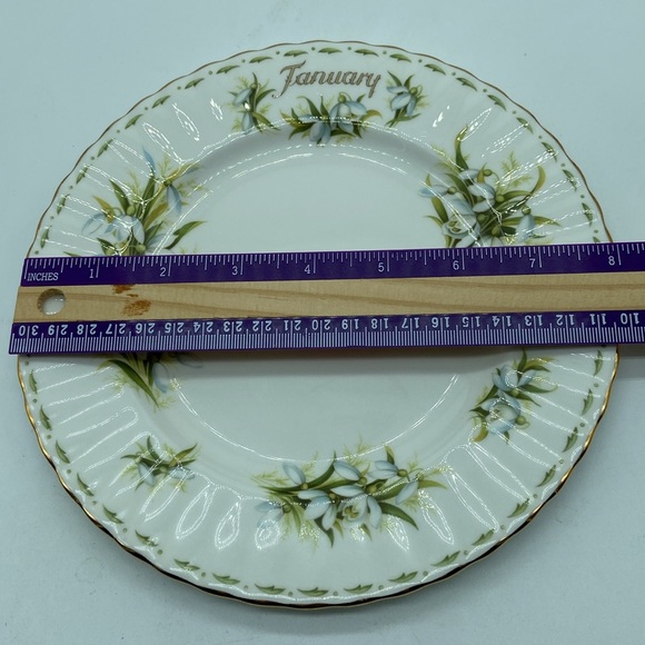 Royal Albert January Salad Plate - Picture 5 of 5
